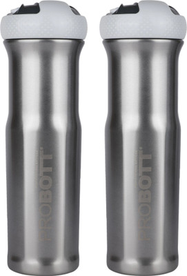 PROBOTT 700 ml Steel Shaker(Pack of 2, Silver)
