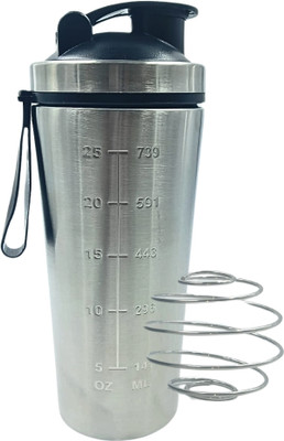 Voik 800 ml Steel Shaker(Pack of 1, Silver)
