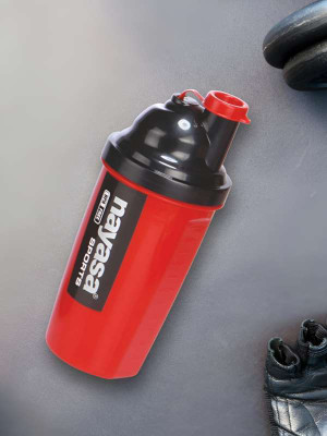 NAYASA SUPERPLAST 700 ml Plastic Shaker(Pack of 1, Red, Black)