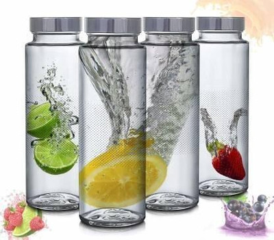 tyche enterprise 500 ml Glass Bottle(Pack of 4, Clear)