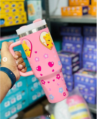 BEFLIX 1200 ml Steel Sipper(Pack of 1, Pink)