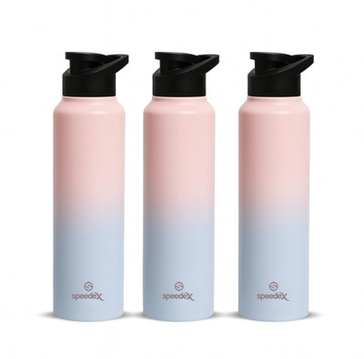 SPEEDEX 1000 ml Stainless Steel Sipper(Pack of 3, Pink)