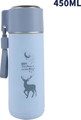 Tap2kaart 450 ml Glass, Plastic Bottle(Pack of 1, Blue)