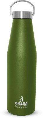 Dhara Stainless Steel YES 24 PLUS Hot or Cold Vacuum Insulated Thermosteel Flask 1000 ml Bottle(Pack of 1, Green, Steel)