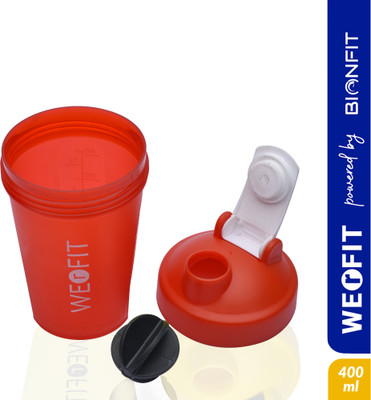 WErFIT 500 ml Plastic Shaker(Pack of 1, Red)