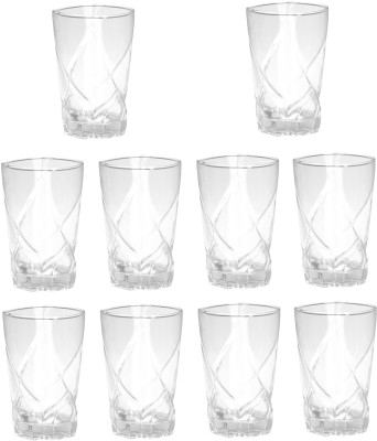 AFAST (Pack of 10) E_Gloss-K10 Glass Set Water/Juice Glass(250 ml, Glass, Clear)