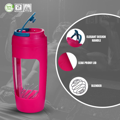 sk bazaar 700 ml Plastic Shaker(Pack of 1, Pink)