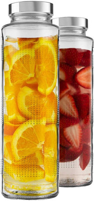 ON GATE 750 ml Glass Bottle(Pack of 2, Clear)