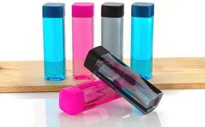 HELOVIA 1000 ml Plastic Bottle(Pack of 6, Multicolor)