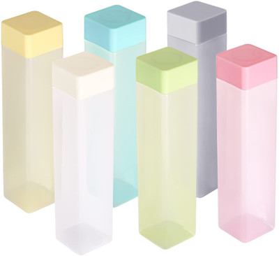 DEEJET 1000 ml Plastic Bottle(Pack of 6, Multicolor)