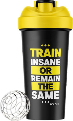 BOLDFIT 700 ml Plastic Shaker(Pack of 1, Yellow)
