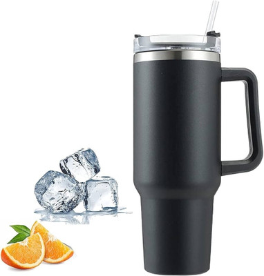 Tumble 1000 ml Steel Sipper(Pack of 1, Black)