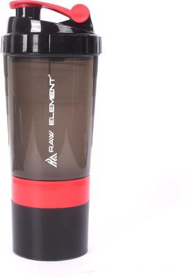 Raw Element 500 ml Plastic Shaker(Pack of 1, Red)
