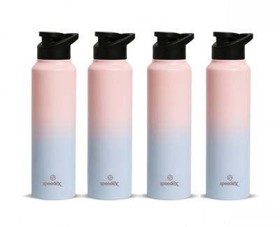 SPEEDEX 1000 ml Stainless Steel Sipper(Pack of 4, Pink)
