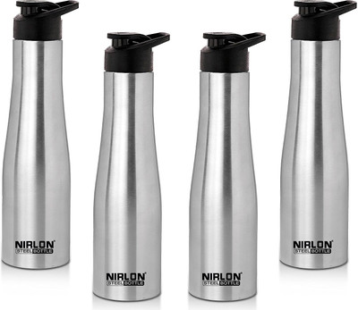 NIRLON 1000 ml Steel Bottle(Pack of 4, Silver)