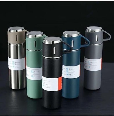 Daksh Creations Insulated Double Wall Vacuum 500 ml Flask(Pack of 1, Multicolor, Steel)