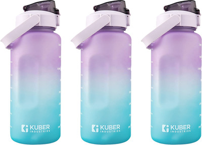 KUBER INDUSTRIES 2000 ml Plastic Bottle(Pack of 3, Green)