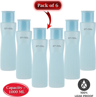 Stysol 1000 ml Plastic Bottle(Pack of 6, Blue)