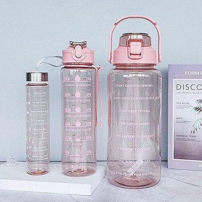 Blitzbot 2000 ml Plastic Sipper(Pack of 3, Pink)