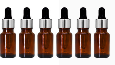ceeyu 10 ml Glass Bottle(Pack of 6, Brown)