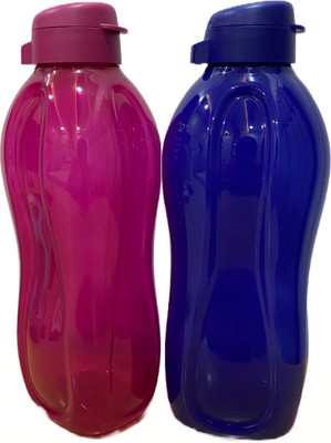 TUPPERWARE 2000 ml Plastic Bottle(Pack of 2, Pink, Blue)