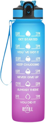 Givni Mart 1000 ml Plastic Bottle(Pack of 1, Multicolor)