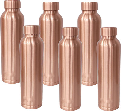 KUBER INDUSTRIES 950 ml Copper Bottle(Pack of 6, Black)
