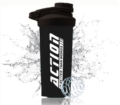 TRUE INDIAN 700 ml Plastic Shaker(Pack of 1, Black)