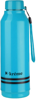 Kreme 750 ml Steel Bottle(Pack of 1, Blue)
