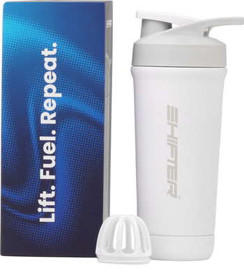 SHIFTER 750 ml Steel Shaker(Pack of 1, White)