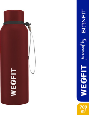 WErFIT 700 ml Steel Shaker(Pack of 1, Red)