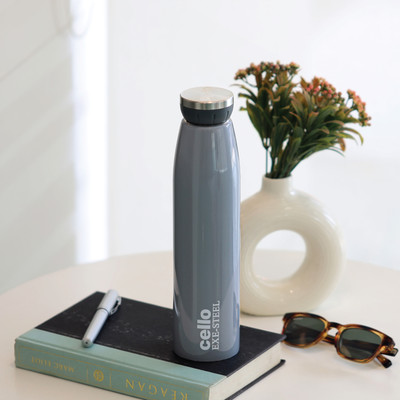 cello 1000 ml Steel Bottle(Pack of 1, Grey)