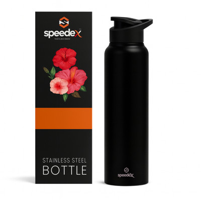 SPEEDEX 1000 ml Steel Bottle(Pack of 1, Black)