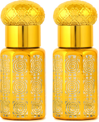 fabrina classic 6 ml Glass Bottle(Pack of 2, Gold)