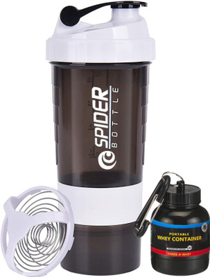 TRUE INDIAN 500 ml Plastic Shaker(Pack of 2, White)