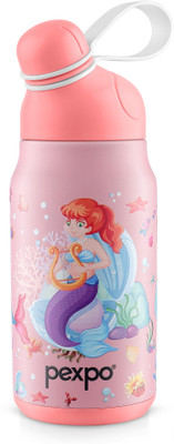 pexpo 420 ml Steel Flask(Pack of 1, Pink)