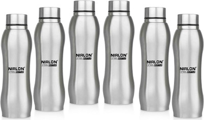 NIRLON 750 ml Steel Bottle(Pack of 6, Silver)