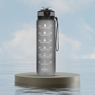 Solara 1 L Tritan Bottle(Pack of 1, Grey)