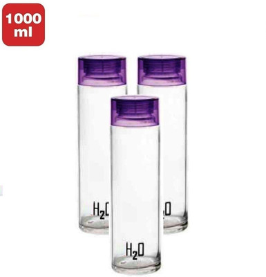 AK HUB 1000 ml Glass Bottle(Pack of 3, Clear)