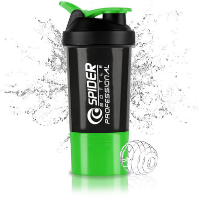 Dassio 500 ml Plastic Shaker(Pack of 1, Green)