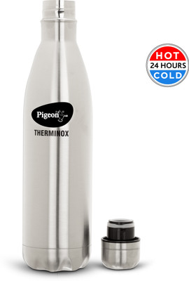 Pigeon by Pigeon Aqua 1000 ml Flask(Pack of 1, Steel/Chrome, Steel)