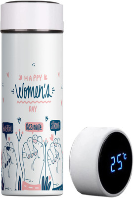 DojaBeauty 500 ml Steel Sipper(Pack of 1, White)