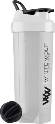 White Wolf 700 ml Plastic Shaker(Pack of 1, White)