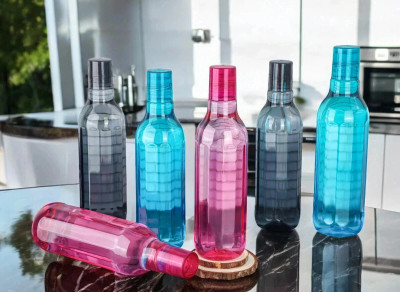 Flipkart SmartBuy 1000 ml Plastic Bottle(Pack of 6, Multicolor)