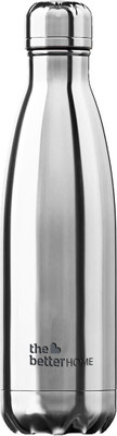 The Better Home 500 ml Steel Bottle(Pack of 1, Silver)