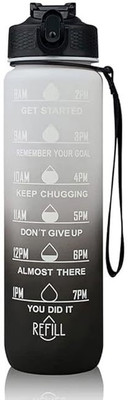 EDBIRET 1000 ml Plastic Sipper(Pack of 1, Black, White)