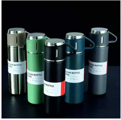 Art N Soul 500 ml Steel Flask(Pack of 1, Multicolor)