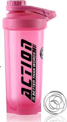 ZYRO 750 ml Plastic Shaker(Pack of 1, Pink)