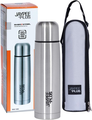 Jaypee Plus Max Thermosteel Insulated Water Bottle 1000ml 1000 ml Flask(Pack of 1, Silver, Steel)