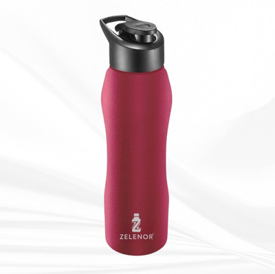Zelenor 1000 ml Steel Sipper(Pack of 1, Red)